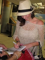 signing photo
