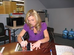signing photo