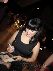 signing photo