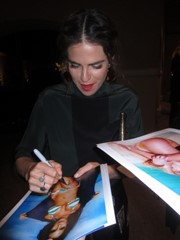 signing photo
