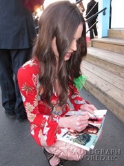 signing photo