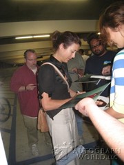 signing photo