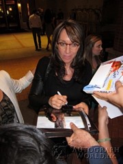 signing photo