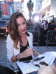 signing photo