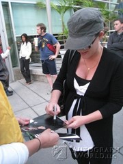signing photo