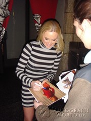 signing photo