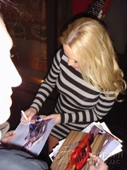 signing photo