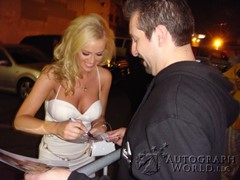 signing photo