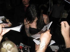 signing photo