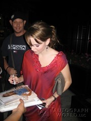 signing photo