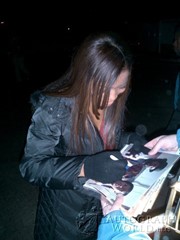 signing photo