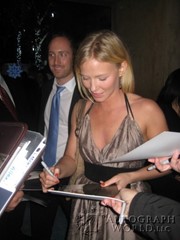 signing photo