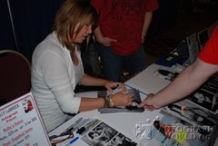 signing photo