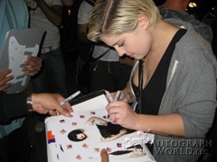 signing photo