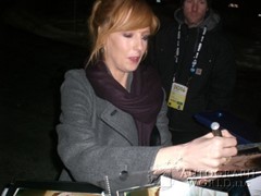 signing photo