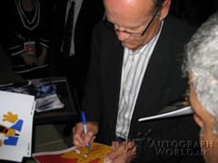 signing photo
