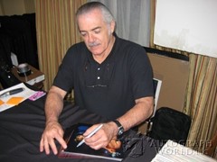 signing photo