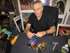 signing photo