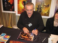 signing photo
