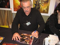 signing photo