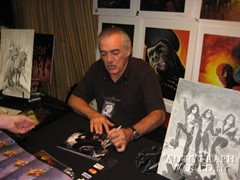 signing photo