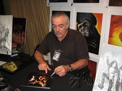 signing photo
