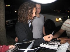 signing photo