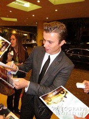 signing photo