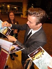 signing photo
