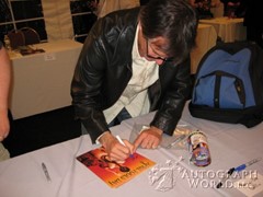 signing photo