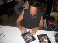 signing photo