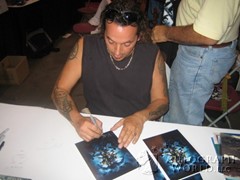 signing photo