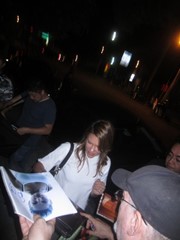 signing photo