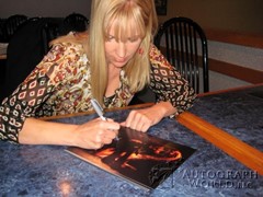 signing photo