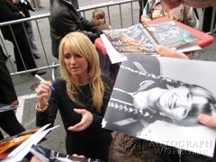 signing photo