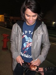 signing photo