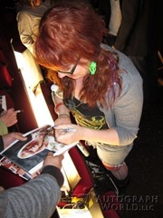 signing photo