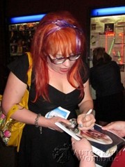 signing photo