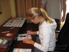 signing photo