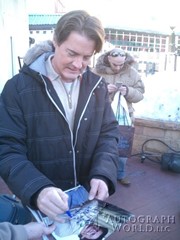 signing photo