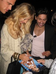 signing photo