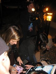 signing photo