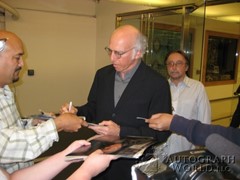 signing photo