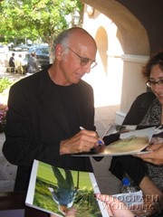 signing photo