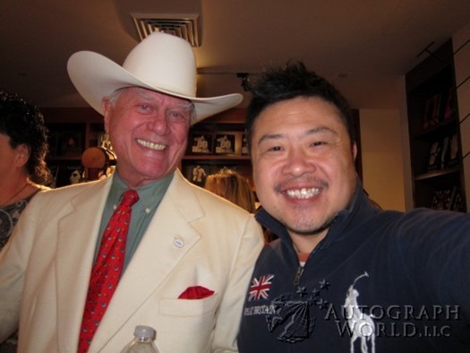 Larry Hagman autograph