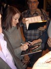 Laura Leighton signing proof