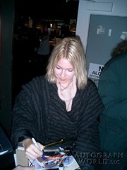 signing photo