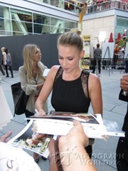 signing photo