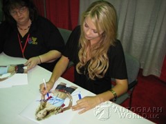 signing photo