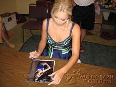 signing photo